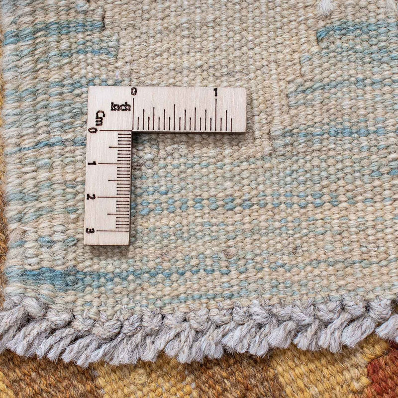 Biegacz Dywan Kelim - Splash - 202 x 62 cm - rdza