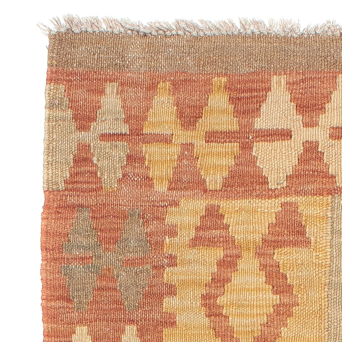 Biegacz Dywan Kelim - Splash - 207 x 65 cm - jasna czerwień