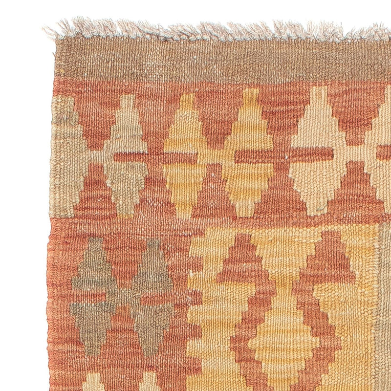 Biegacz Dywan Kelim - Splash - 207 x 65 cm - jasna czerwień