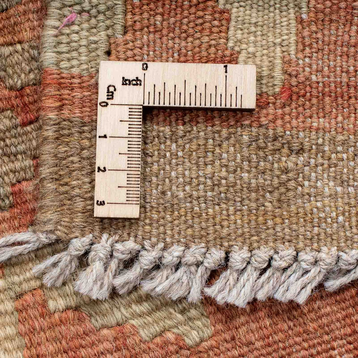 Biegacz Dywan Kelim - Splash - 207 x 65 cm - jasna czerwień