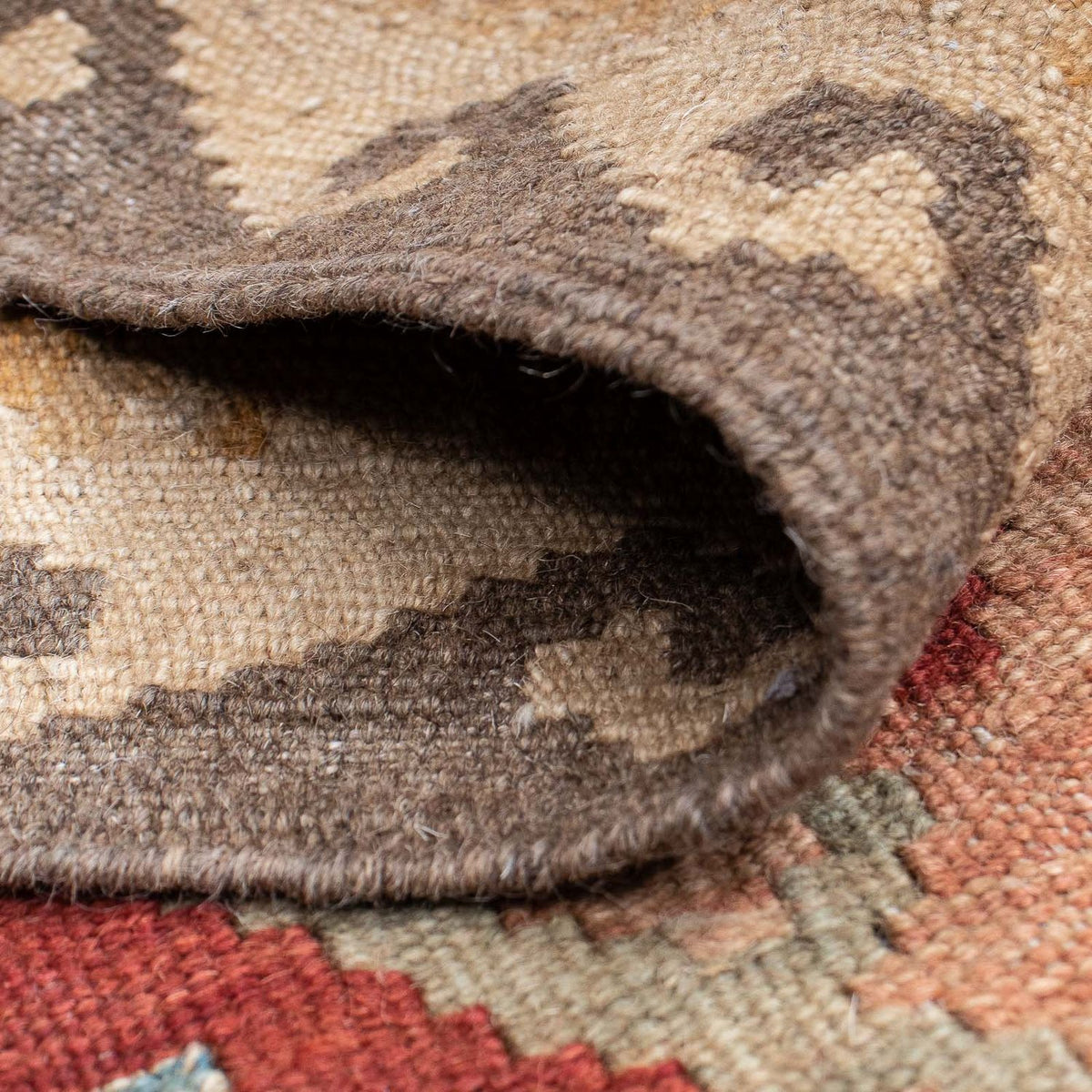 Biegacz Dywan Kelim - Splash - 202 x 64 cm - wielokolorowy