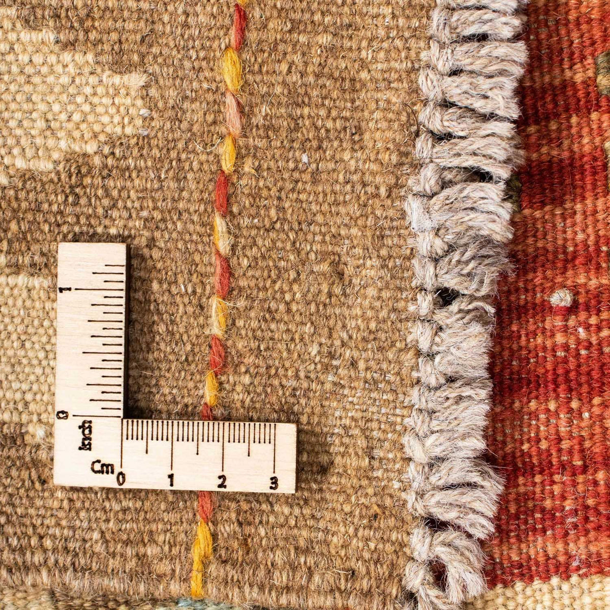 Biegacz Dywan Kelim - Orientalny - 199 x 67 cm - jasnobrązowy