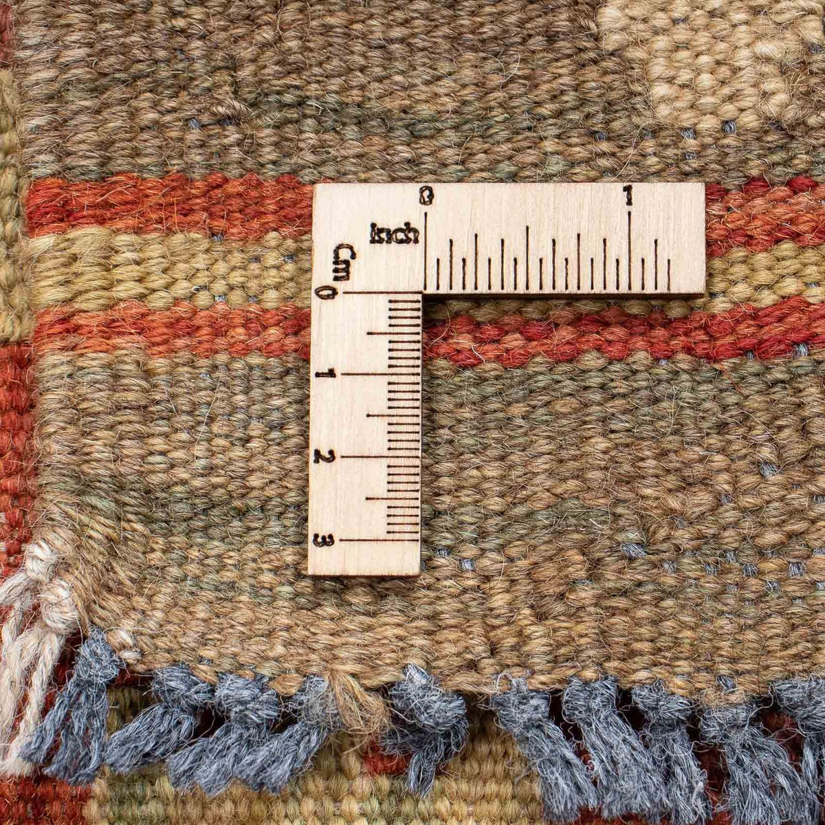 Biegacz Dywan Kelim - Splash - 198 x 68 cm - rdza