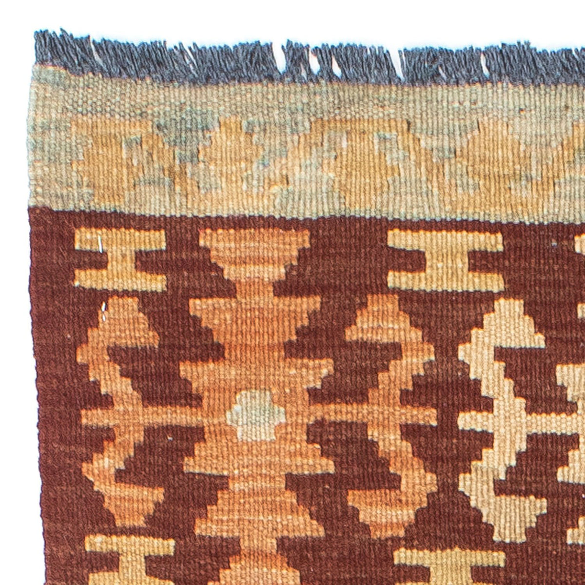 Biegacz Dywan Kelim - Orientalny - 209 x 72 cm - wielokolorowy