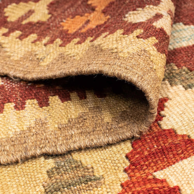 Biegacz Dywan Kelim - Orientalny - 192 x 76 cm - brązowy