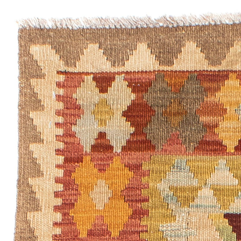 Biegacz Dywan Kelim - Orientalny - 195 x 74 cm - beżowy