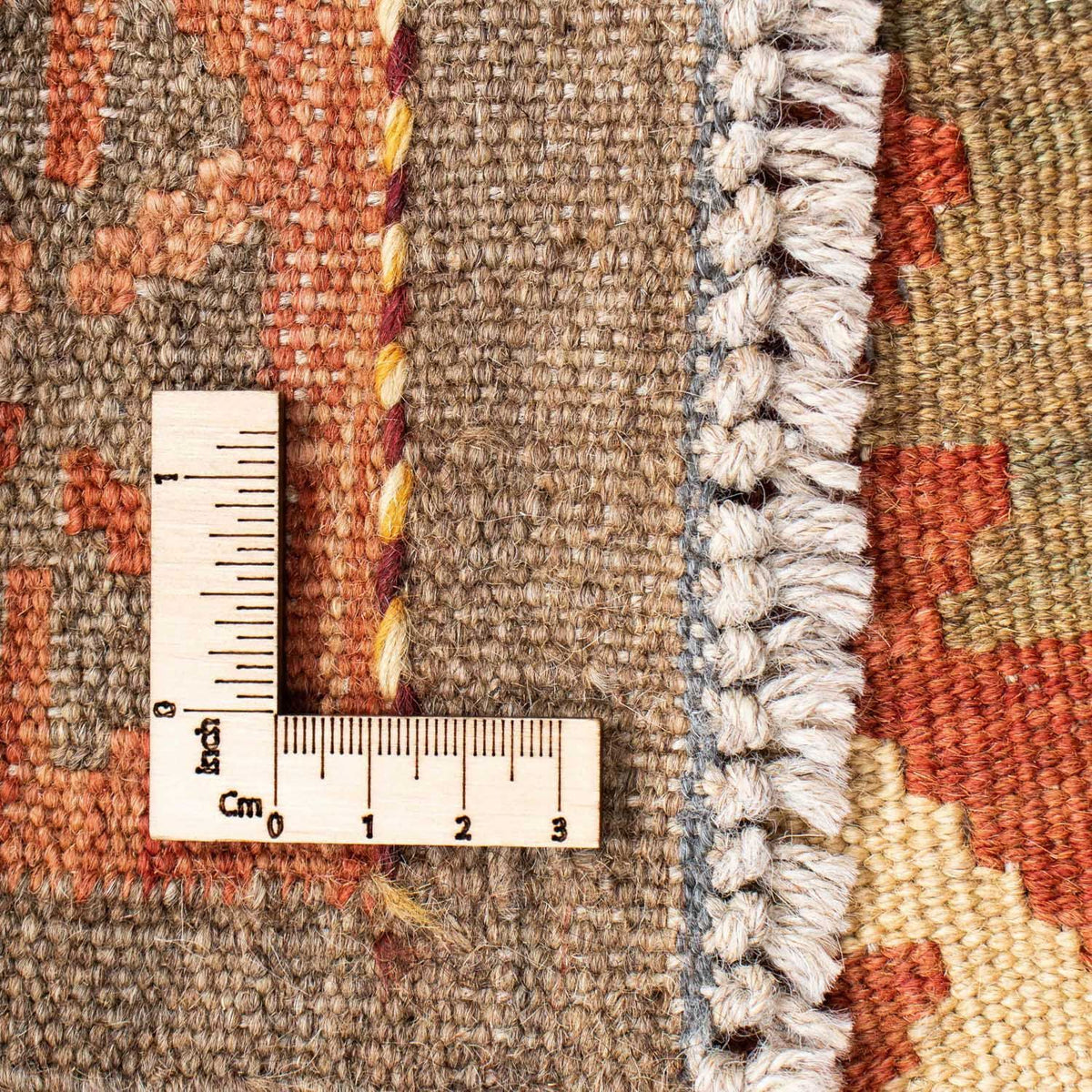 Biegacz Dywan Kelim - Orientalny - 204 x 71 cm - beżowy