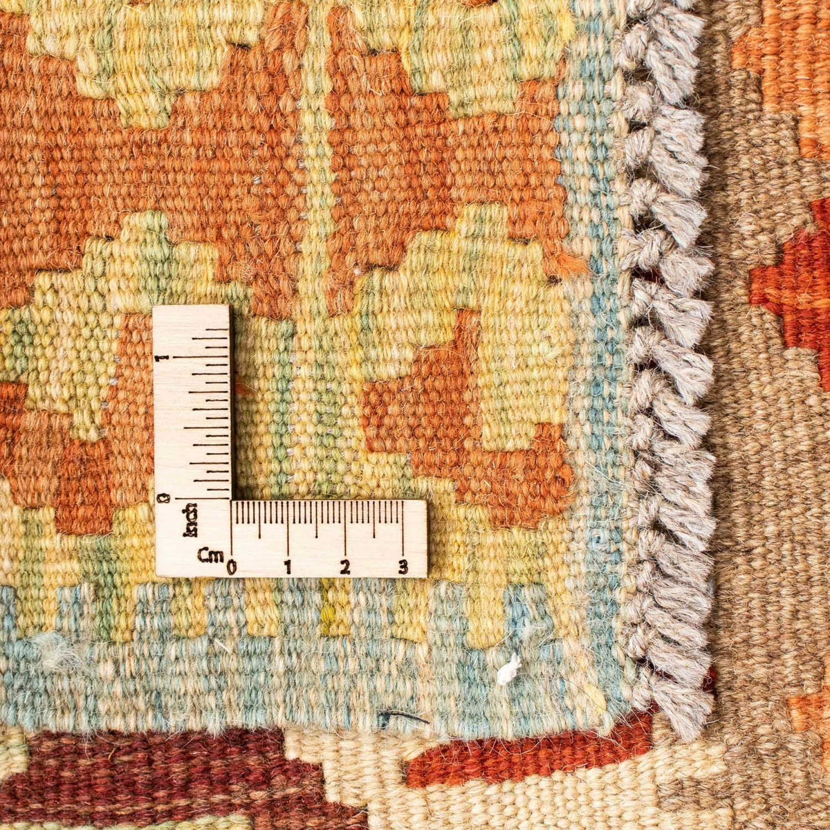 Biegacz Dywan Kelim - Orientalny - 199 x 77 cm - beżowy