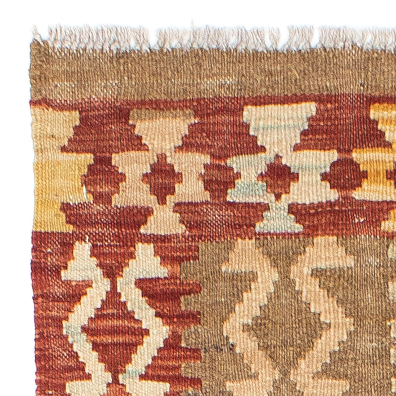 Biegacz Dywan Kelim - Orientalny - 187 x 71 cm - rdza