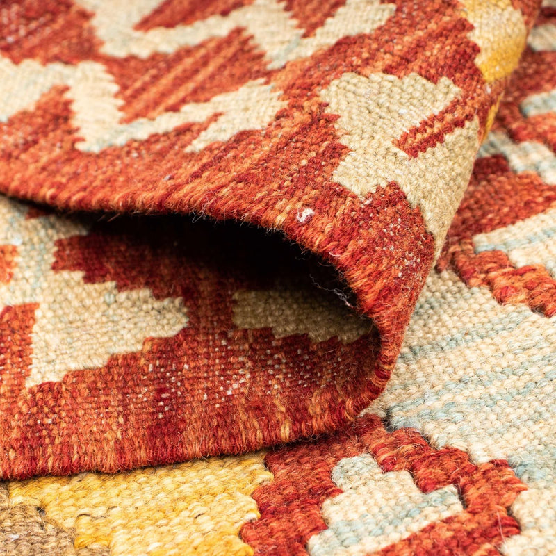 Biegacz Dywan Kelim - Orientalny - 187 x 71 cm - rdza