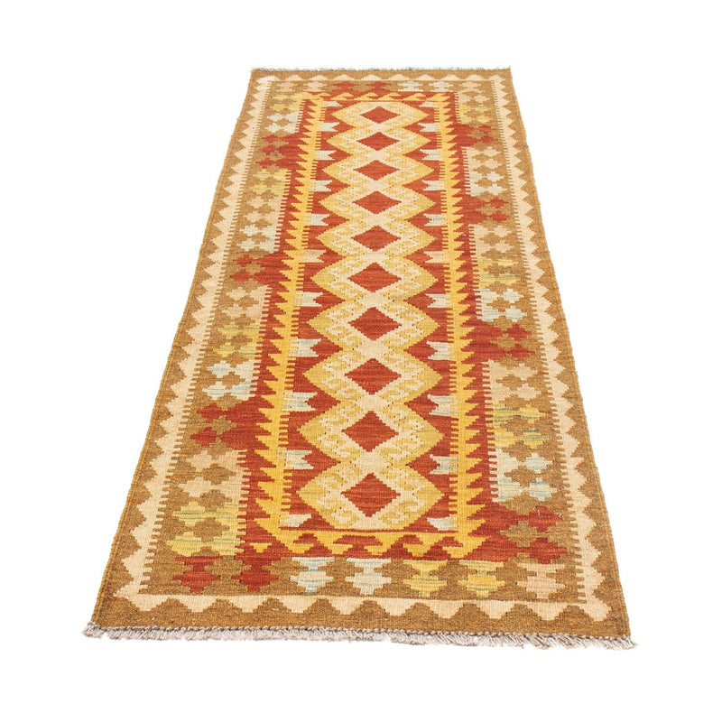 Biegacz Dywan Kelim - Orientalny - 202 x 70 cm - beżowy