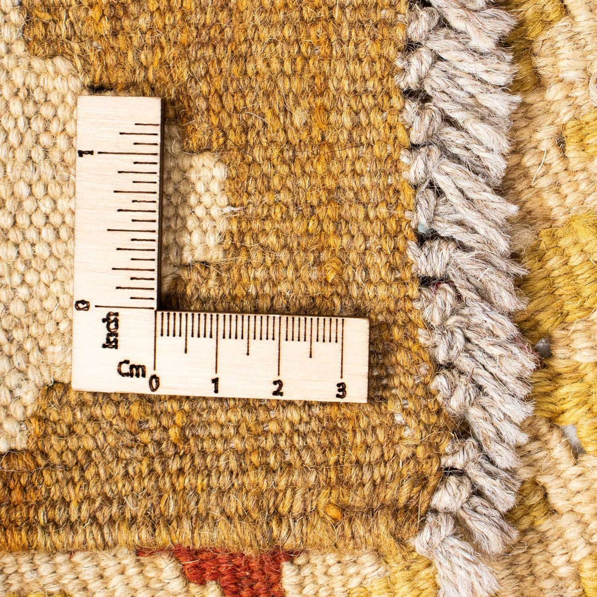 Biegacz Dywan Kelim - Orientalny - 202 x 70 cm - beżowy