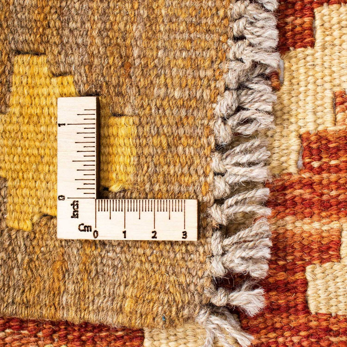 Biegacz Dywan Kelim - Orientalny - 206 x 73 cm - rdza