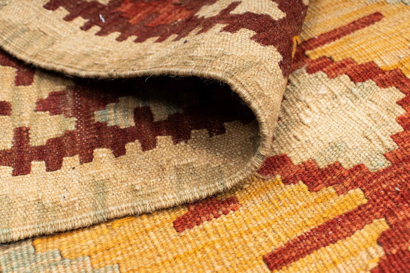 Biegacz Dywan Kelim - Orientalny - 198 x 75 cm - beżowy