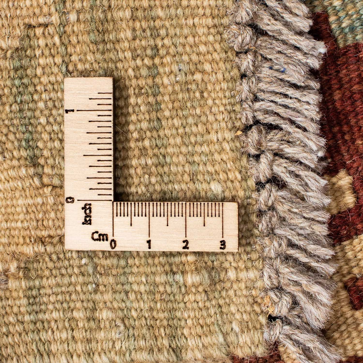 Biegacz Dywan Kelim - Orientalny - 198 x 75 cm - beżowy