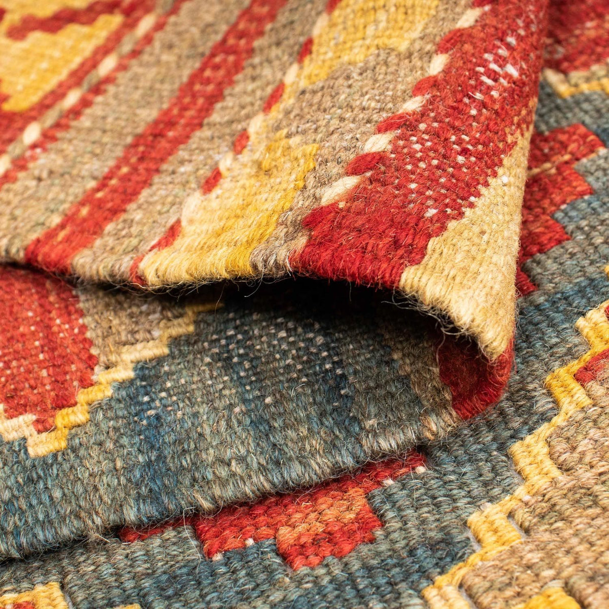 Biegacz Dywan Kelim - Orientalny - 201 x 72 cm - wielokolorowy