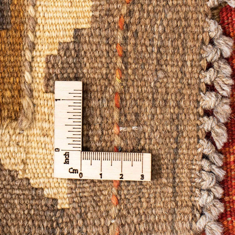 Biegacz Dywan Kelim - Orientalny - 194 x 67 cm - rdza