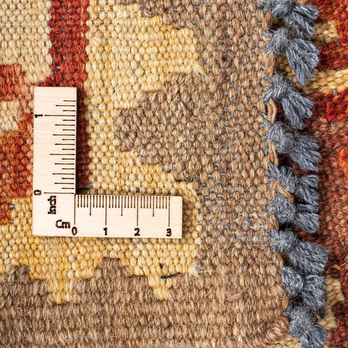 Biegacz Dywan Kelim - Orientalny - 210 x 68 cm - beżowy