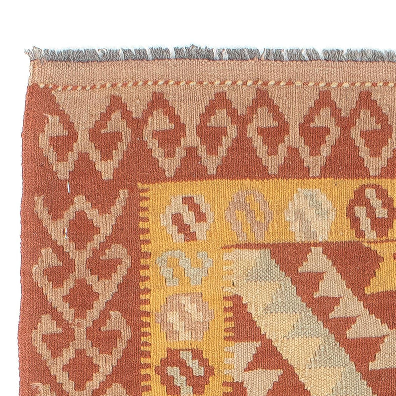 Biegacz Dywan Kelim - Splash - 203 x 69 cm - rdza