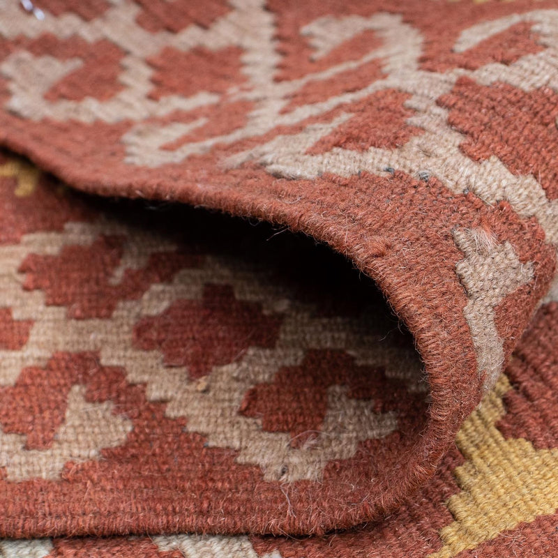 Biegacz Dywan Kelim - Splash - 203 x 69 cm - rdza