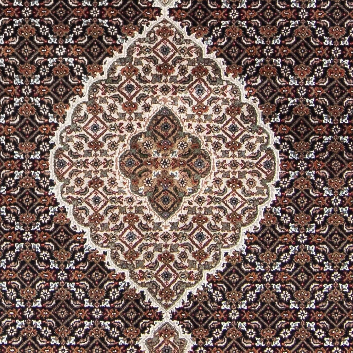 Dywan perski - Tabriz - 202 x 138 cm - ciemnoniebieski