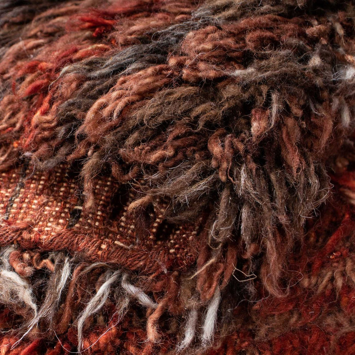 Dywan o wysokim runie - 300 x 206 cm - wielokolorowy