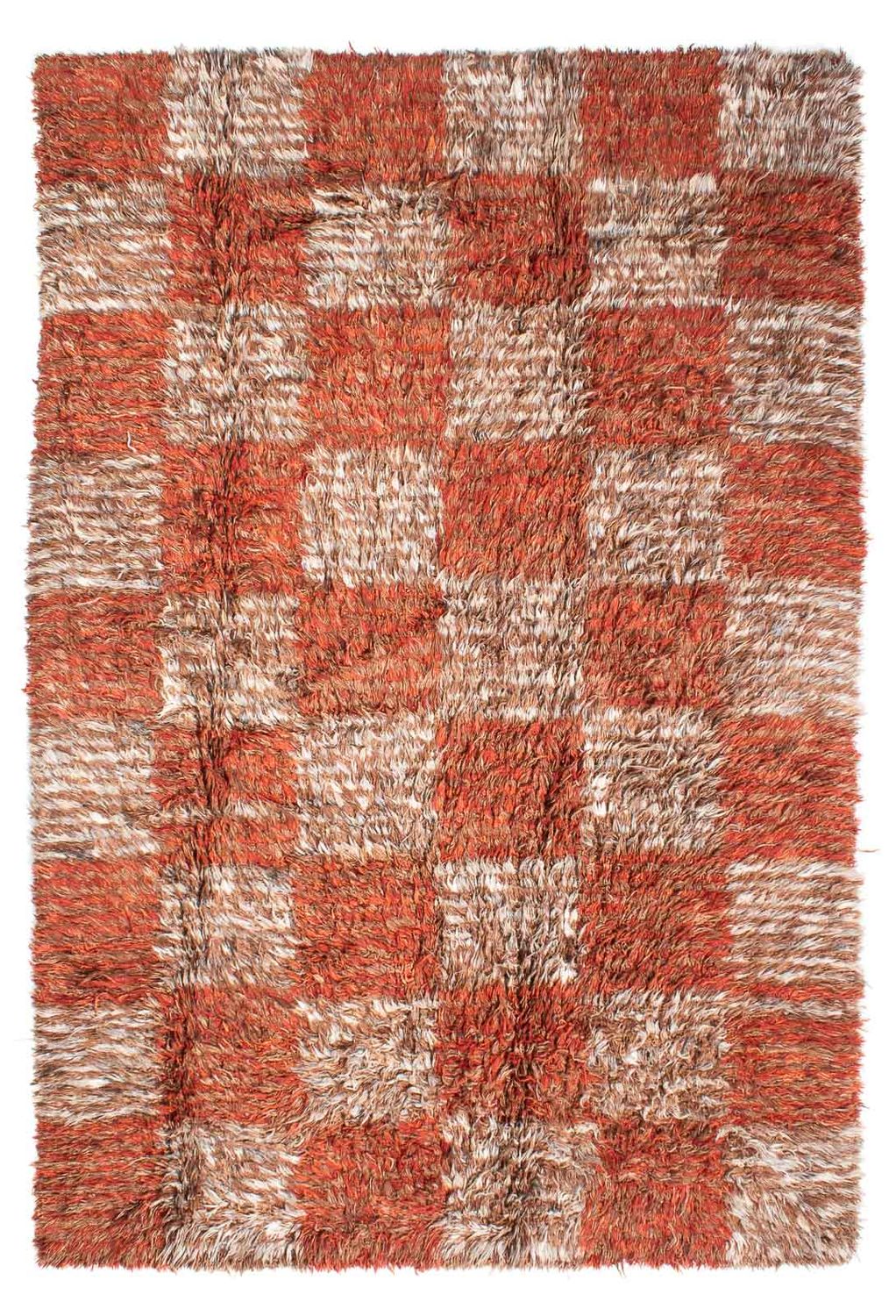 Dywan o wysokim runie - 289 x 199 cm - wielokolorowy