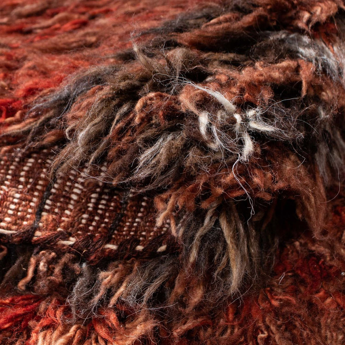 Dywan o wysokim runie - 297 x 197 cm - wielokolorowy