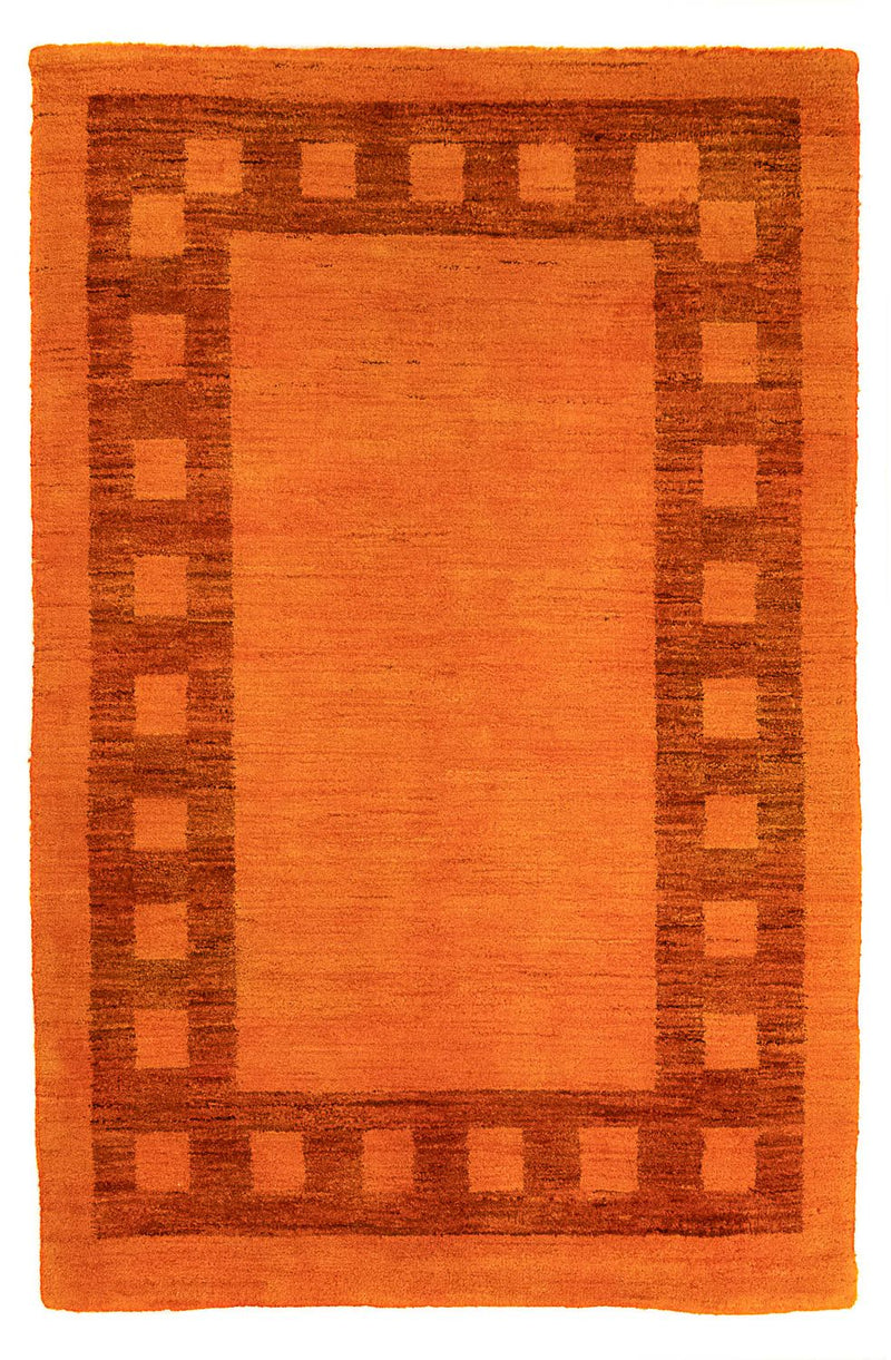 Dywan Gabbeh - Indus - 123 x 79 cm - pomarańczowy