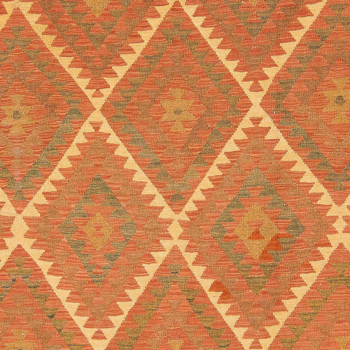 Dywan Kelim - Splash - 294 x 207 cm - brązowy