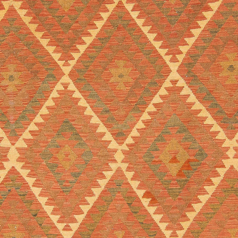 Dywan Kelim - Splash - 294 x 207 cm - brązowy