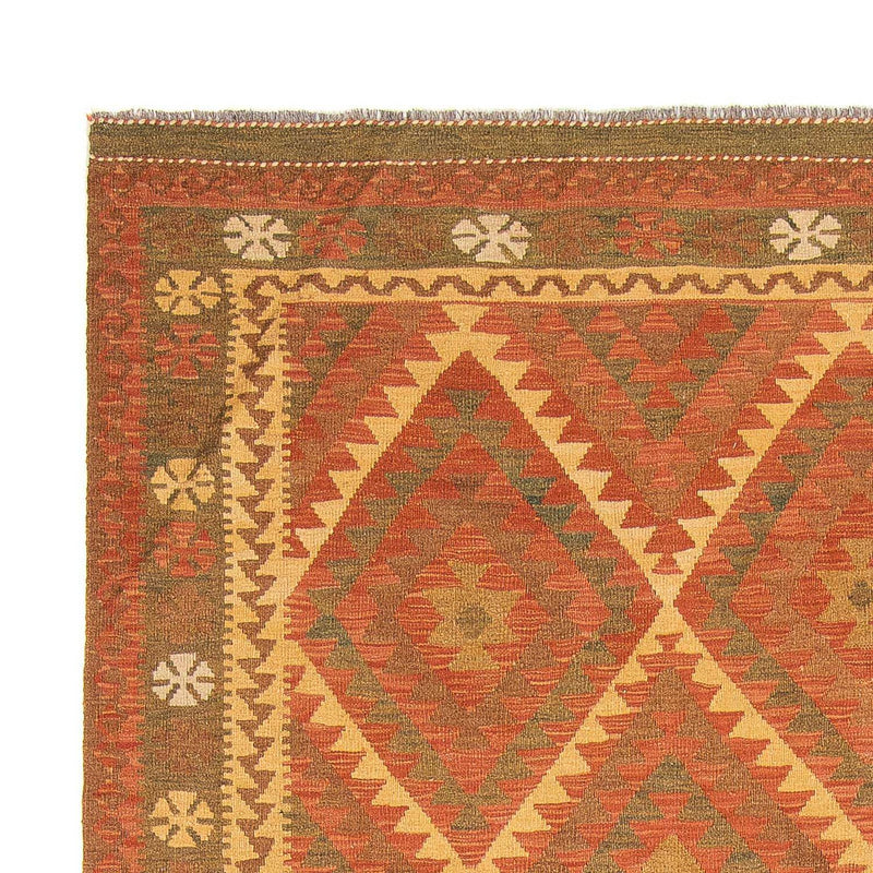 Dywan Kelim - Splash - 294 x 207 cm - brązowy