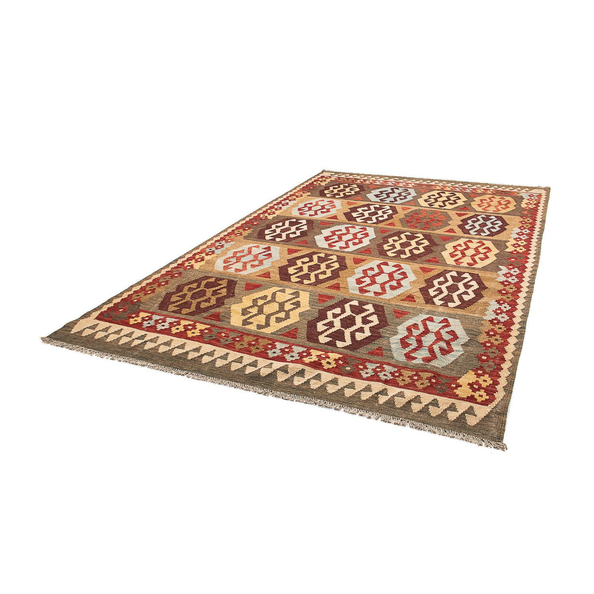 Dywan Kelim - Splash - 298 x 199 cm - wielokolorowy