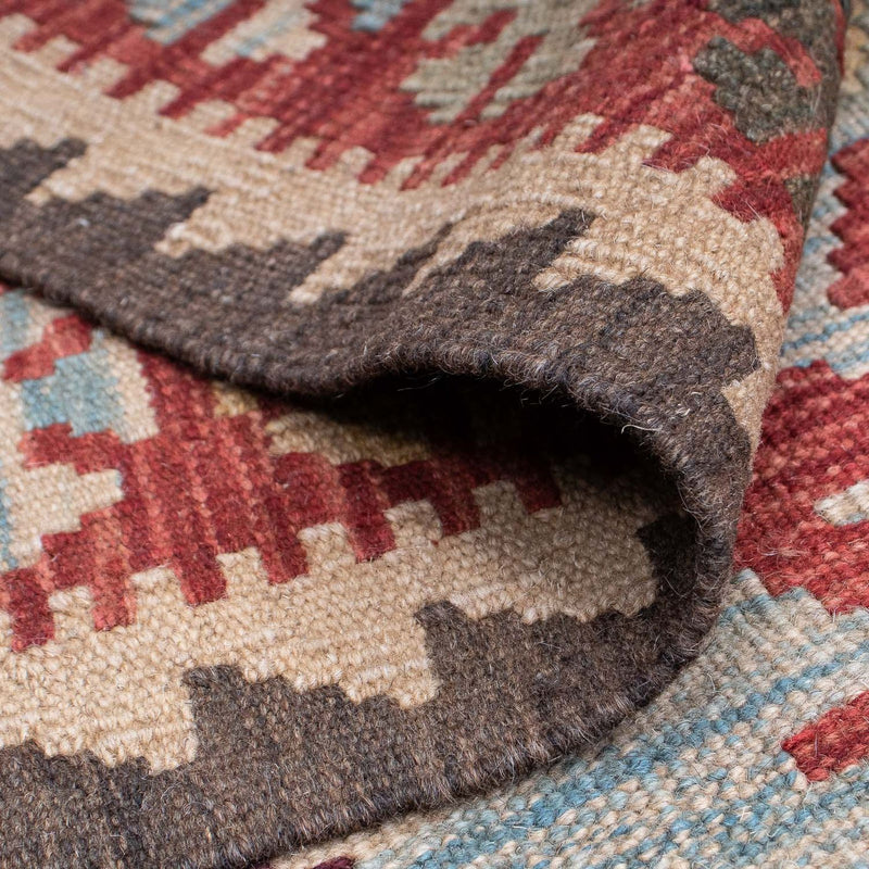 Dywan Kelim - Orientalny - 196 x 151 cm - wielokolorowy