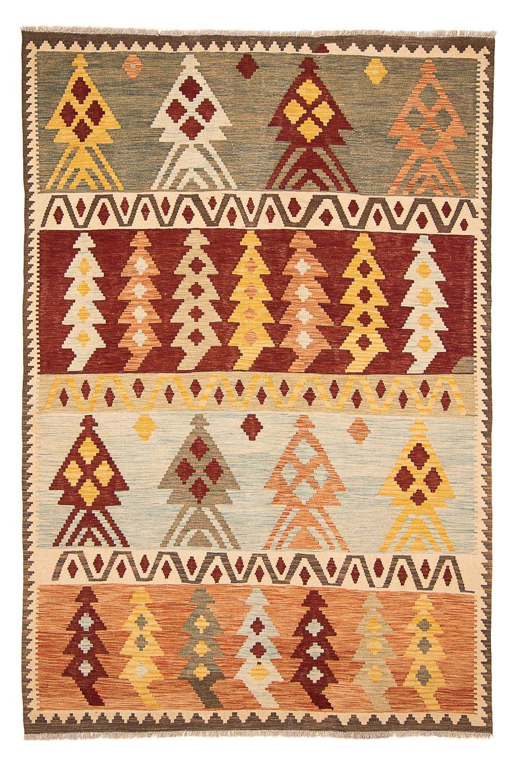 Dywan Kelim - Splash - 295 x 194 cm - wielokolorowy