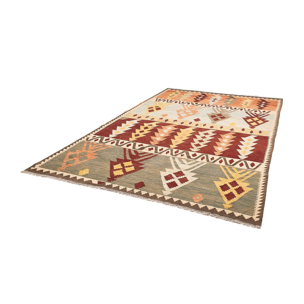 Dywan Kelim - Splash - 295 x 194 cm - wielokolorowy