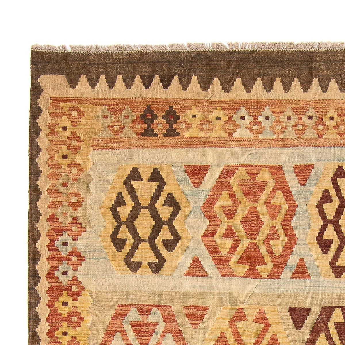 Dywan Kelim - Splash - 287 x 199 cm - beżowy