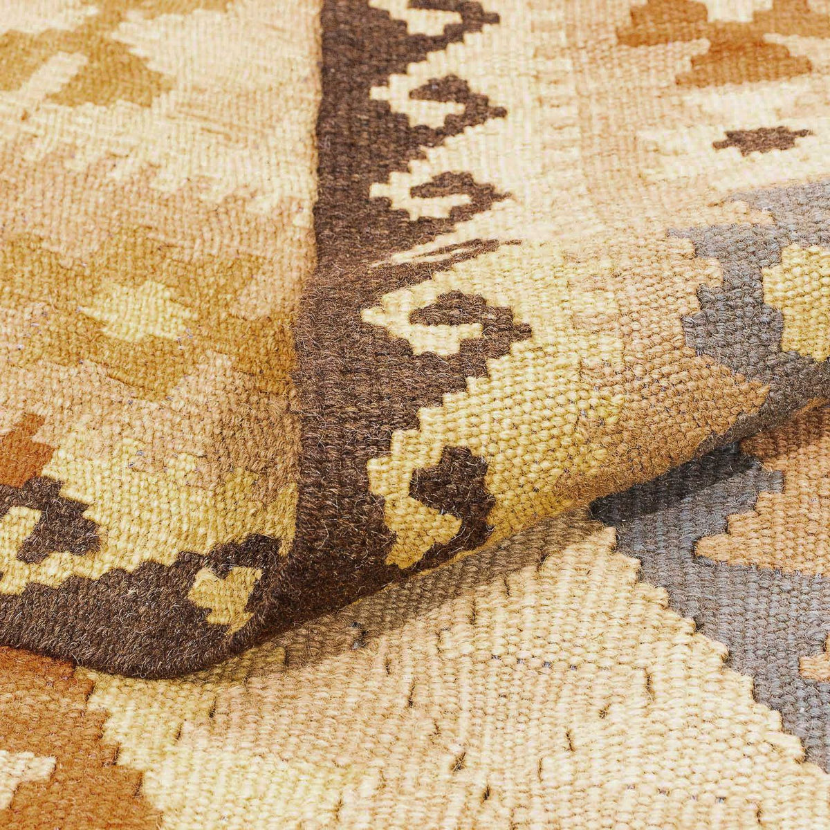 Dywan Kelim - Splash - 293 x 200 cm - jasnobrązowy