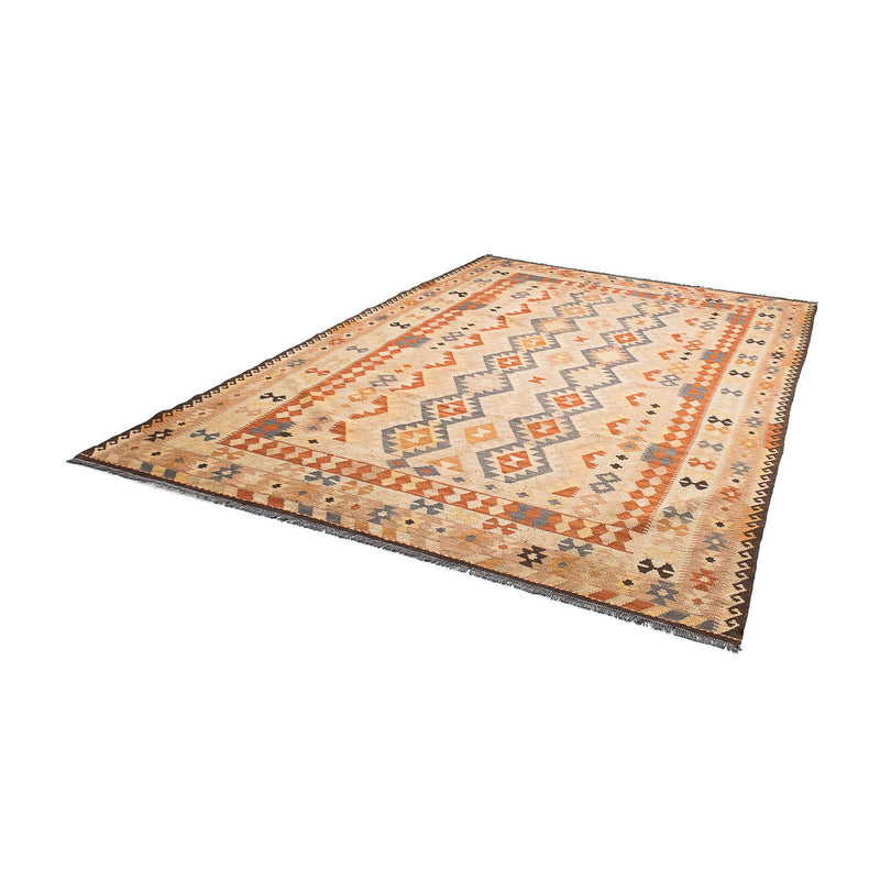 Dywan Kelim - Splash - 293 x 200 cm - jasnobrązowy