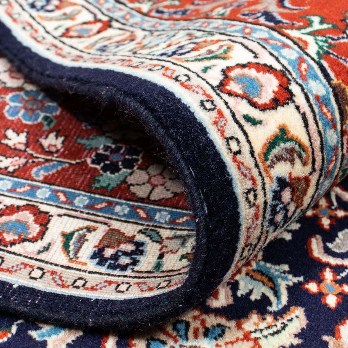 Dywan perski - Klasyczny - 209 x 178 cm - ciemnoniebieski