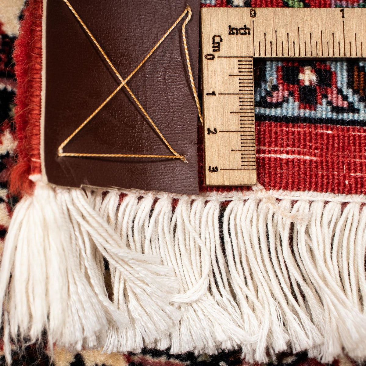 Dywan perski - Bijar - 397 x 296 cm - ciemna czerwień