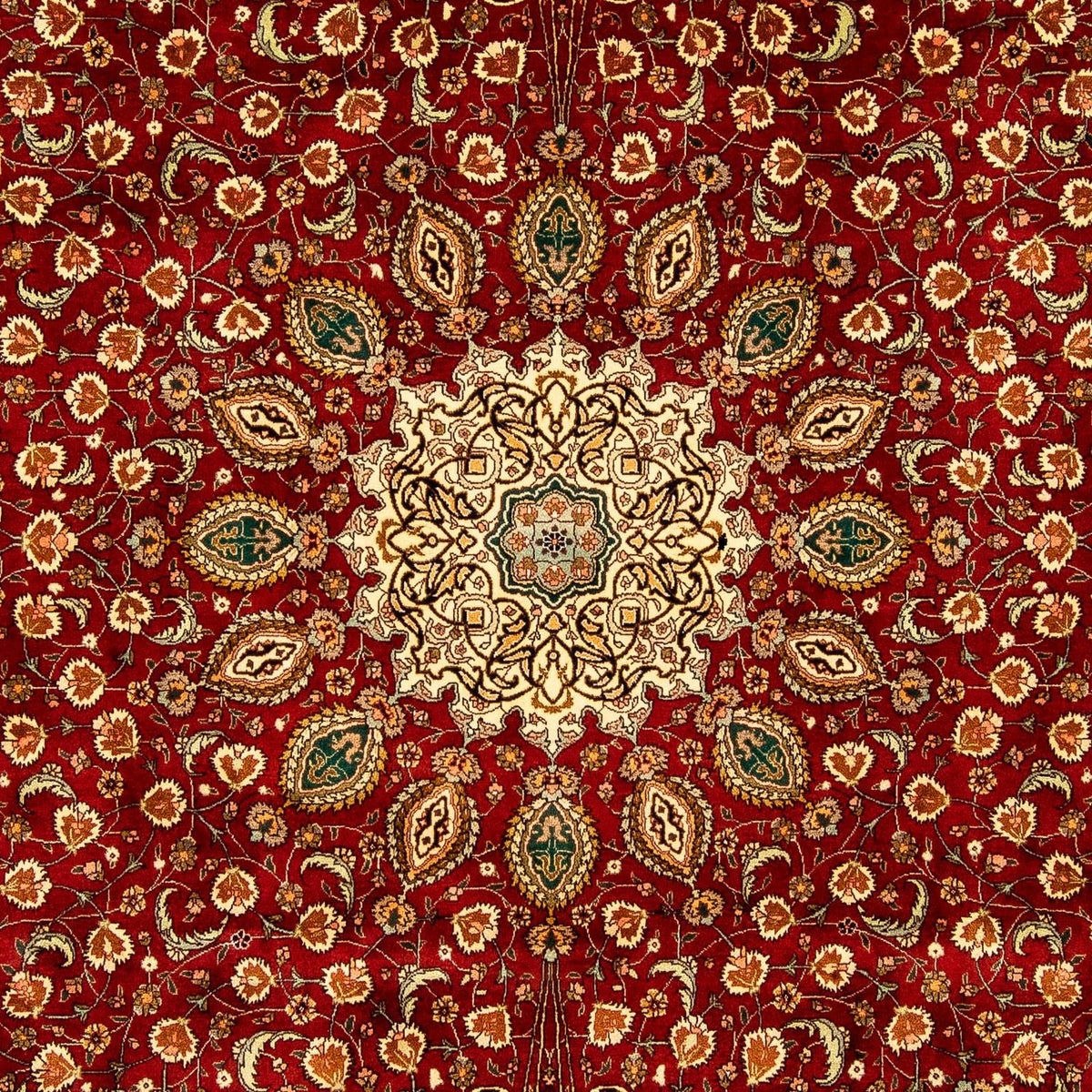 Dywan perski - Tabriz - 350 x 250 cm - ciemna czerwień