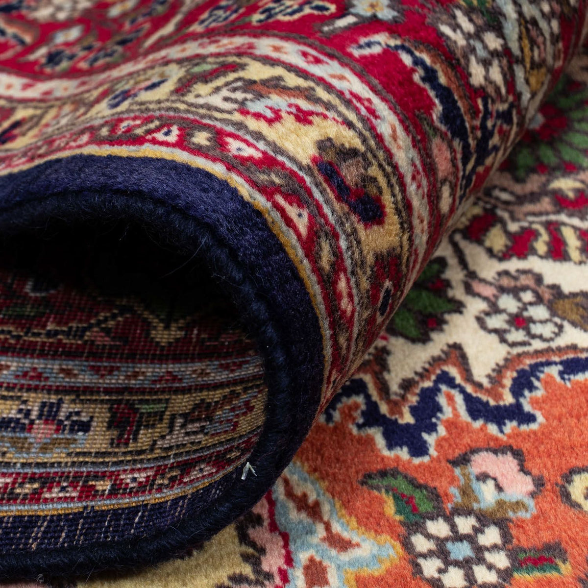 Dywan perski - Tabriz - 307 x 200 cm - ciemnoniebieski