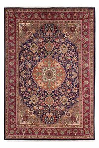Dywan perski - Tabriz - 310 x 205 cm - ciemnoniebieski