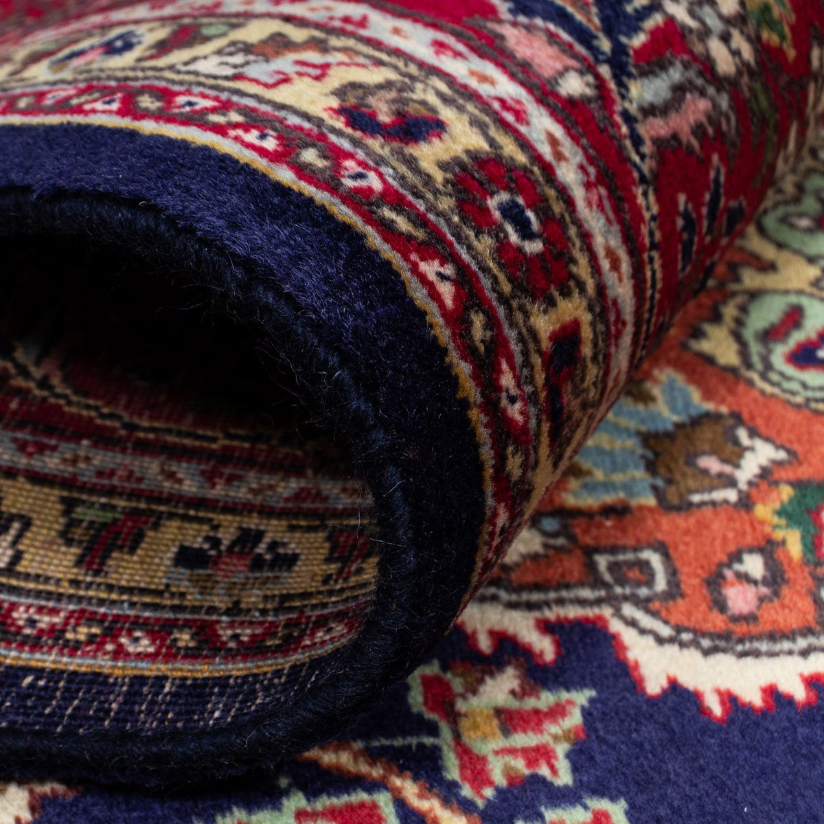 Dywan perski - Tabriz - 310 x 205 cm - ciemnoniebieski