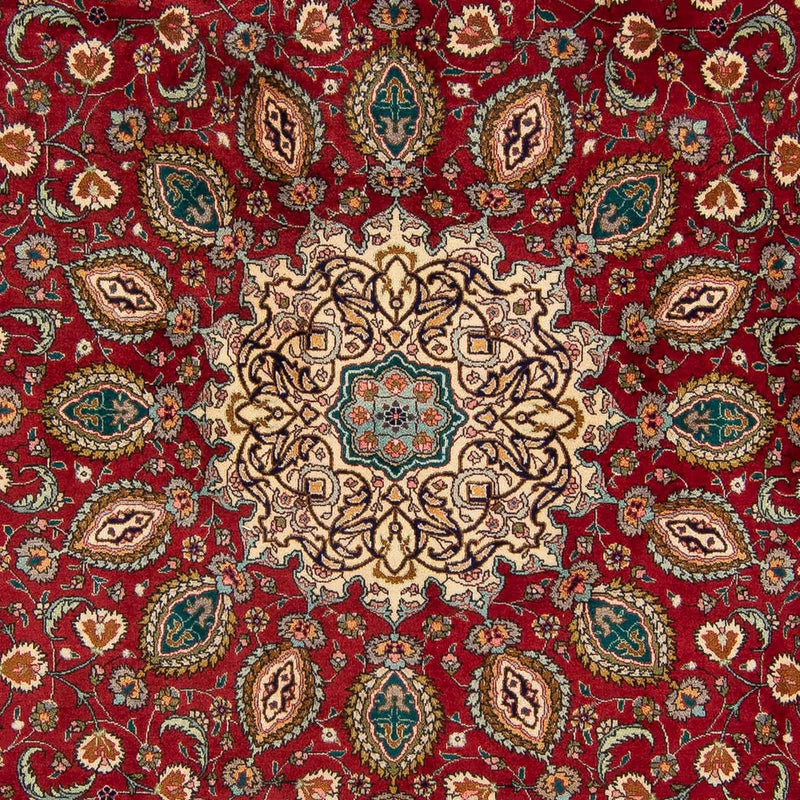 Dywan perski - Tabriz - Królewski - 349 x 243 cm - ciemna czerwień