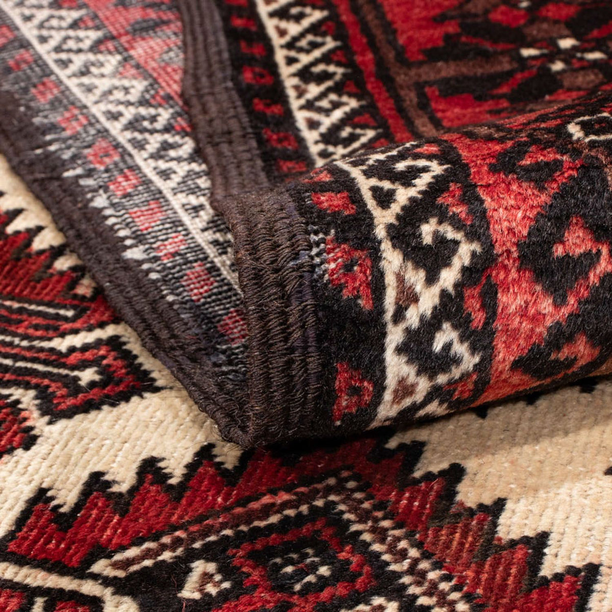 Biegacz Dywan beludżycki - 218 x 103 cm - czerwony