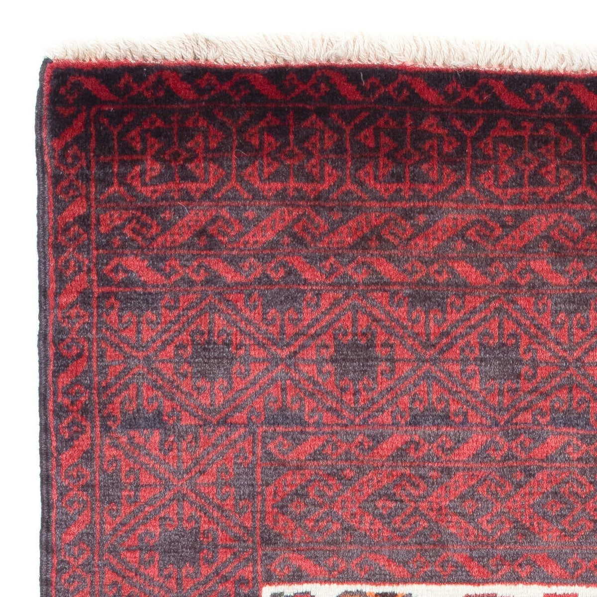 Dywan beludżycki - 156 x 87 cm - ciemna czerwień