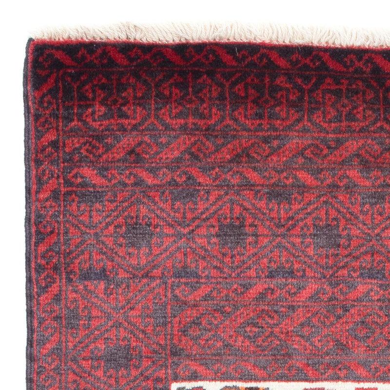 Dywan beludżycki - 156 x 87 cm - ciemna czerwień