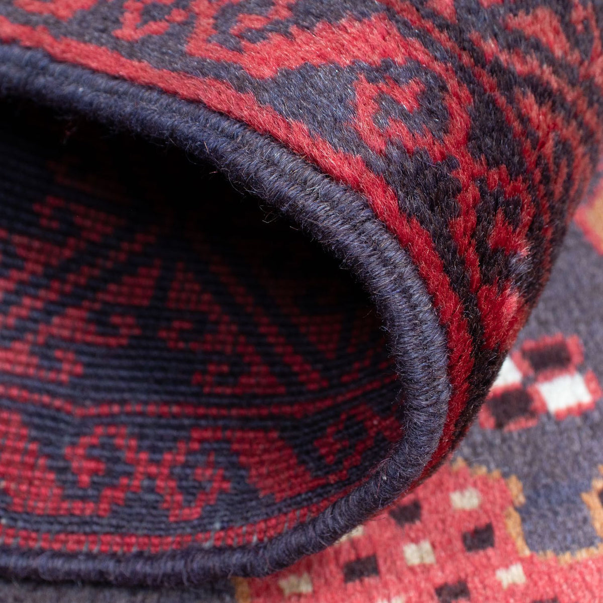 Dywan beludżycki - 156 x 87 cm - ciemna czerwień